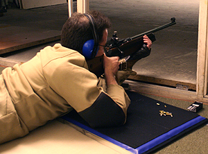 TR Shooter at Langar indoor .22 Range